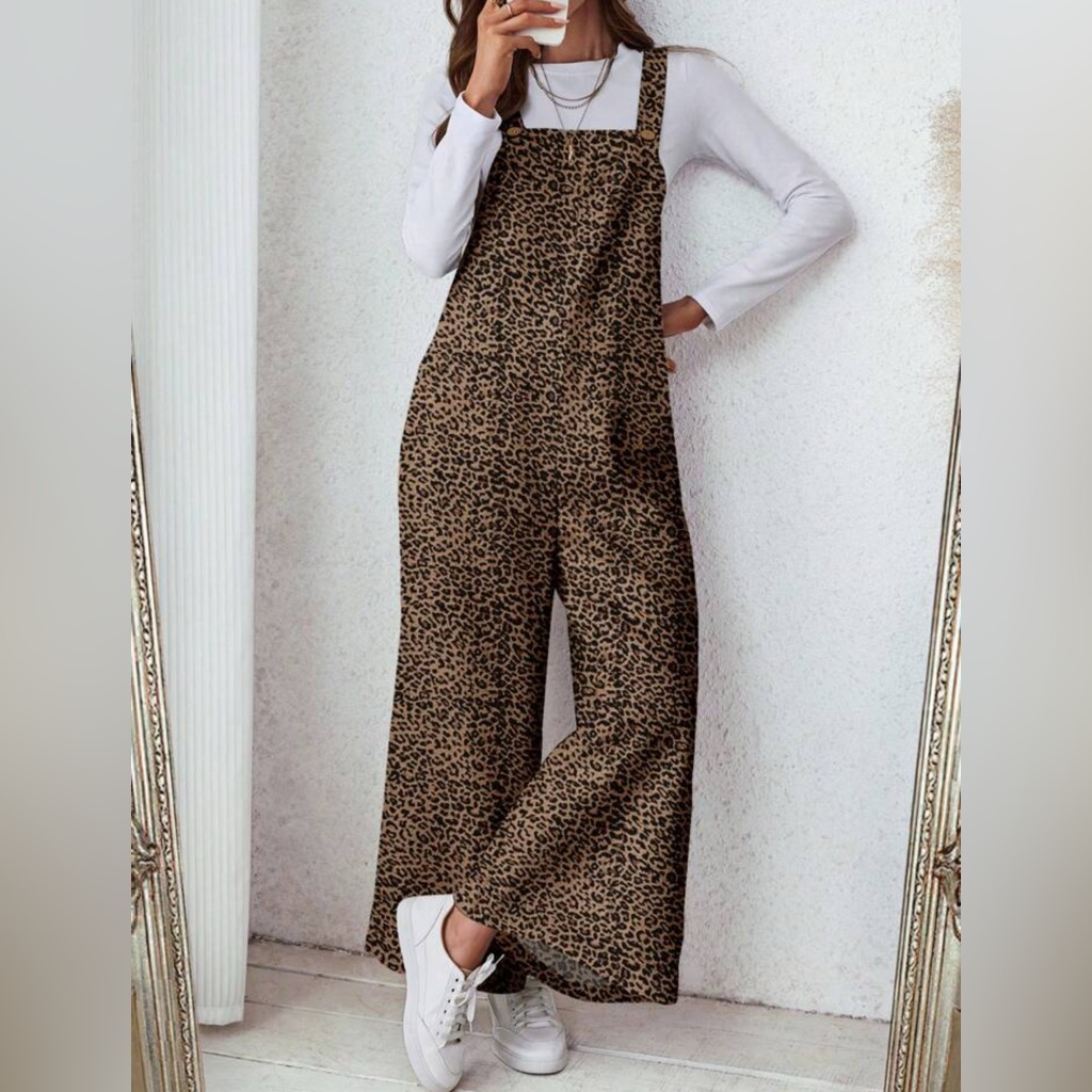 Shein Animal Print Jumpsuit